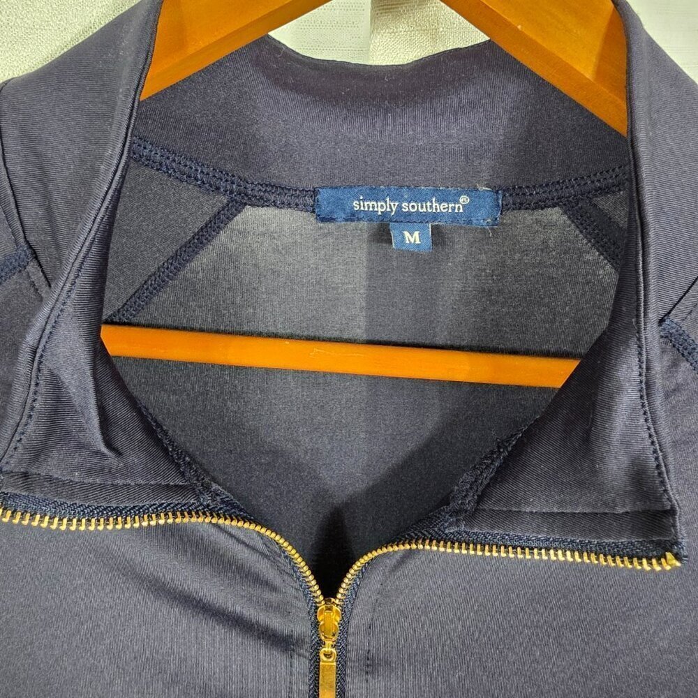 Simply Southern Woman's Lightweight Zippered Jacket With Thumb Holes Sz Medium - Picture 3 of 7